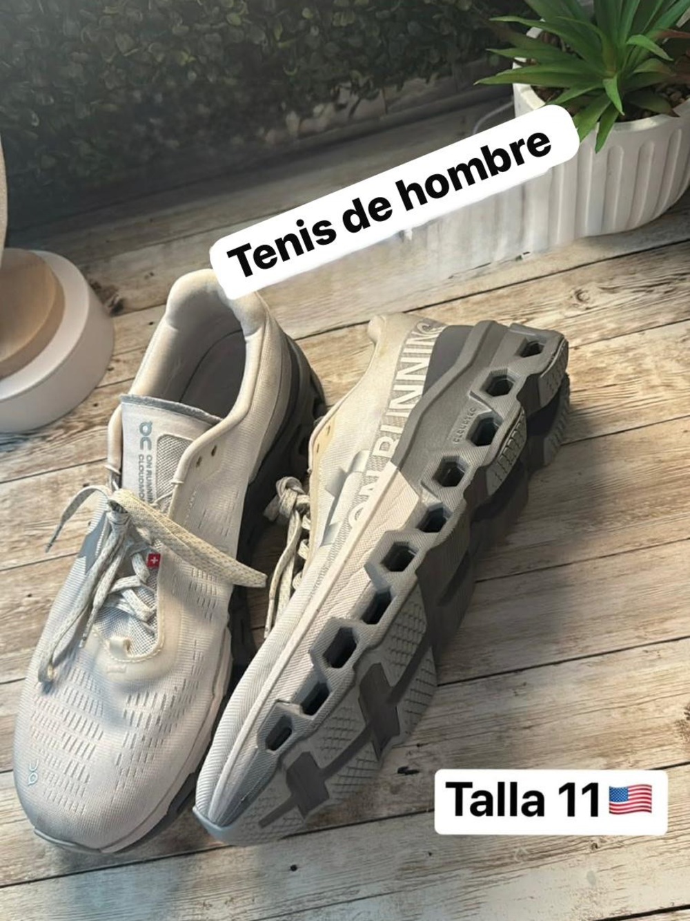 On Running Men’s Cloud-Style Lace-Up Sneakers in Light Gray and Dark Gray